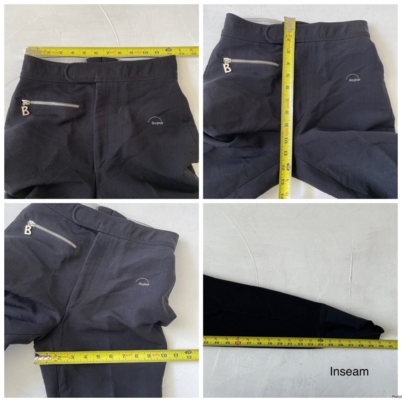 Bogner Vintage Ski Pants Black With Stirrups Women’s Size 8 - Picture 10 of 10